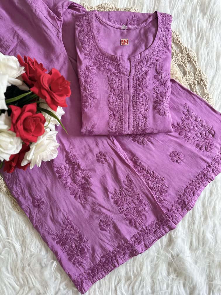 Niyaa Plazo Set - Chanderi Silk
