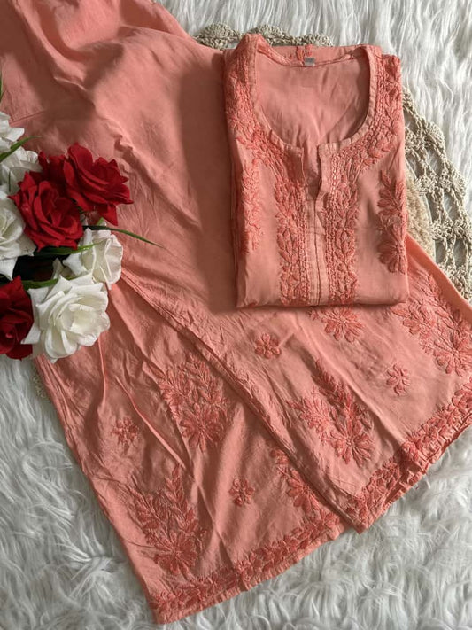 Niyaa Plazo Set - Chanderi Silk